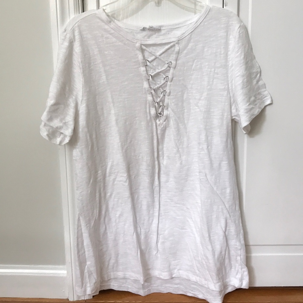 Socialite white tee